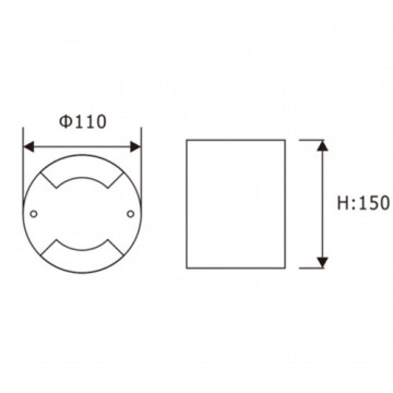 LEDER Domus Pathway 5W Éclairage enterré LED