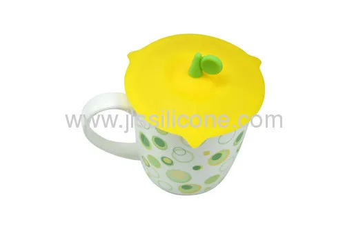 Round Handle Silicone Cup And Glass Lid 