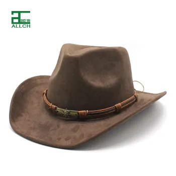 ALLCH Unisex Suede Cowboy Hat for Outdoor Activities
