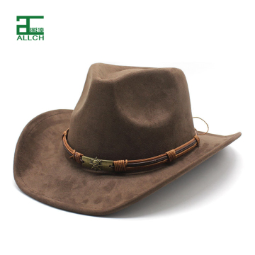 ALLCH Unisex Suede Cowboy Hat for Outdoor Activities