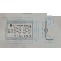 customized TN LCD display for socket indicator