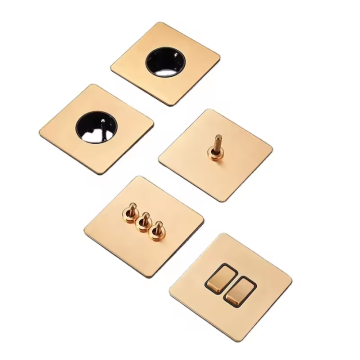High-Quality 13A Power Supply Switch Wall Socket - British Standard Black Panel - UK Manufacturer
