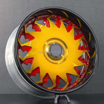 Bku Racing Forged Alloy Wheels 23-24 Inch Concave Rims for Cadillac Escalade, Navigator, Suburban, Hummer