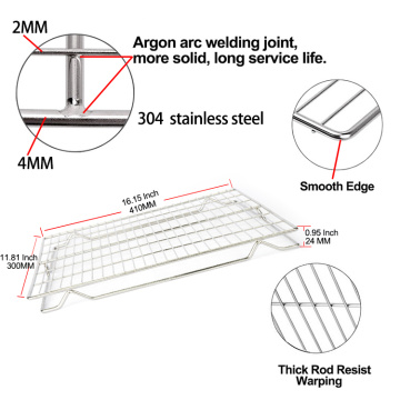 Cooling Rack Stainless Steel For Cake In Oven