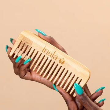 Wholesale Organic Wooden and Bamboo Combs with Custom Logo for Zero-Waste Haircare