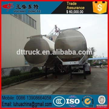50T Alumimum Alloy Fuel oil tank semi trailer