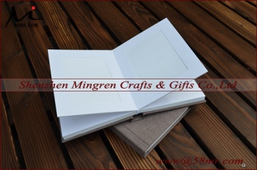 6x8 Cloth Fabric Linen Matted Slip-in Photo Album
