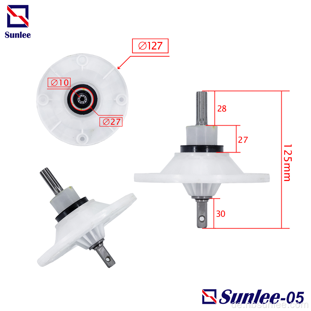 Waschmaschinen-Untersetzungsgetriebe 10 Zähne P Welle