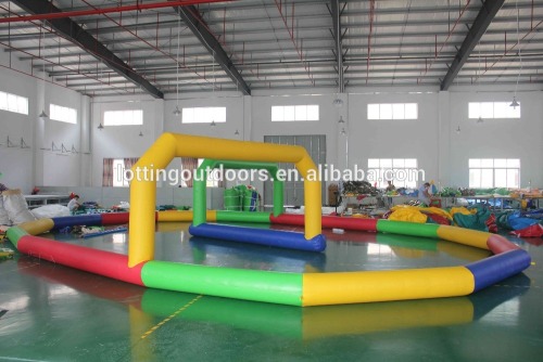 Lotting L1684 outdoor kids inflatable race track for sale