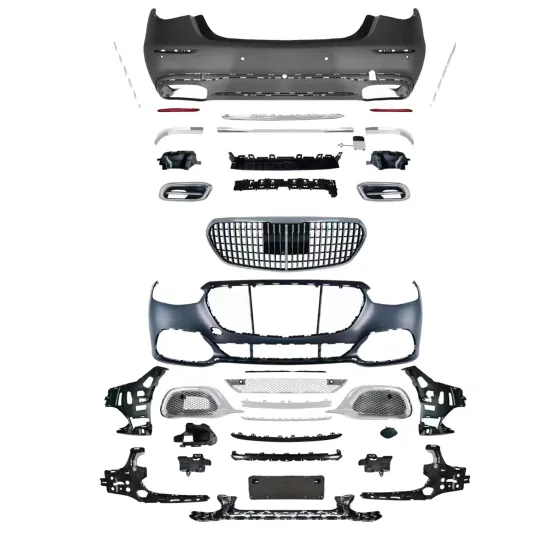 1:1 Body Kit Upgrade for Mercedes-Benz S-Class W223 S580 S680 Maybach - Grille, Front and Rear Bumpers