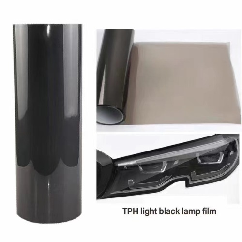 Black TPH Headlight Tint Film