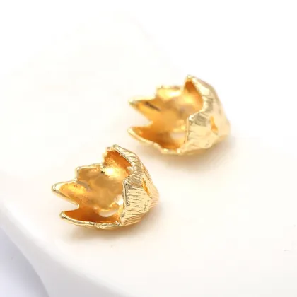 Unique Design Jewelry Accessories Cactus Flower Shape 14K Gold Jewelry Accessories