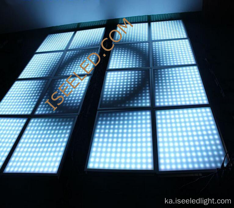 ღამის კლუბი ფერადი LED პანელის შუქი ჭერისთვის