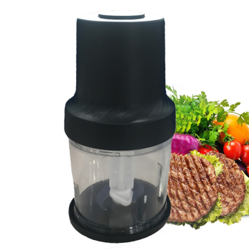 400W Mini Chopper de cuisine électrique avec 2 lames en acier inoxydable et un bol en plastique de 0,8 L pour la viande et le hachage de légumes