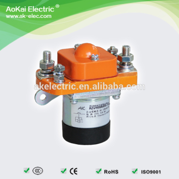 AZJ100D 12VDC 100A IP50 Double Coil 1 Normally Open Contact Applied in Electric Forklift Electric Automobile AOKAI DC Contactor