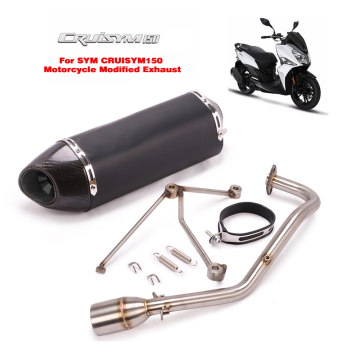 Sym CruiSym150 Motor de moto Modified Échappement 150 Fin de silencieux de section complète