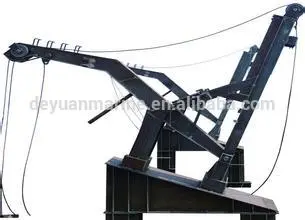 Marine Gravity Luffing Arm Type Davit for Lifeboat