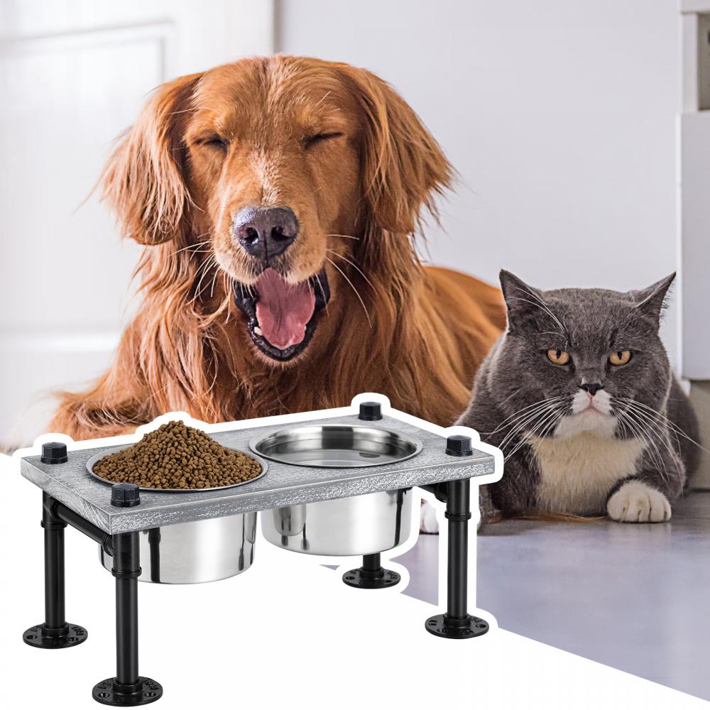 Dog Food Feeder Stainless Steel Bowl