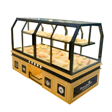 Yoslon Island Bakery Display Counter Vertical Refrigerator Showcase