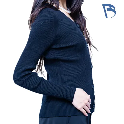 Women's Lightweight Cardigan with Viscose Nylon Blend