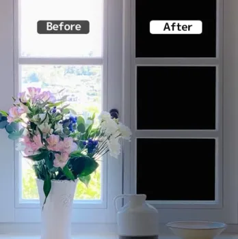 Black out film for house windows