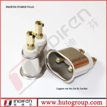 INDIFEN B2 3 pin socket electrical socket power socket ceramic electrical socket