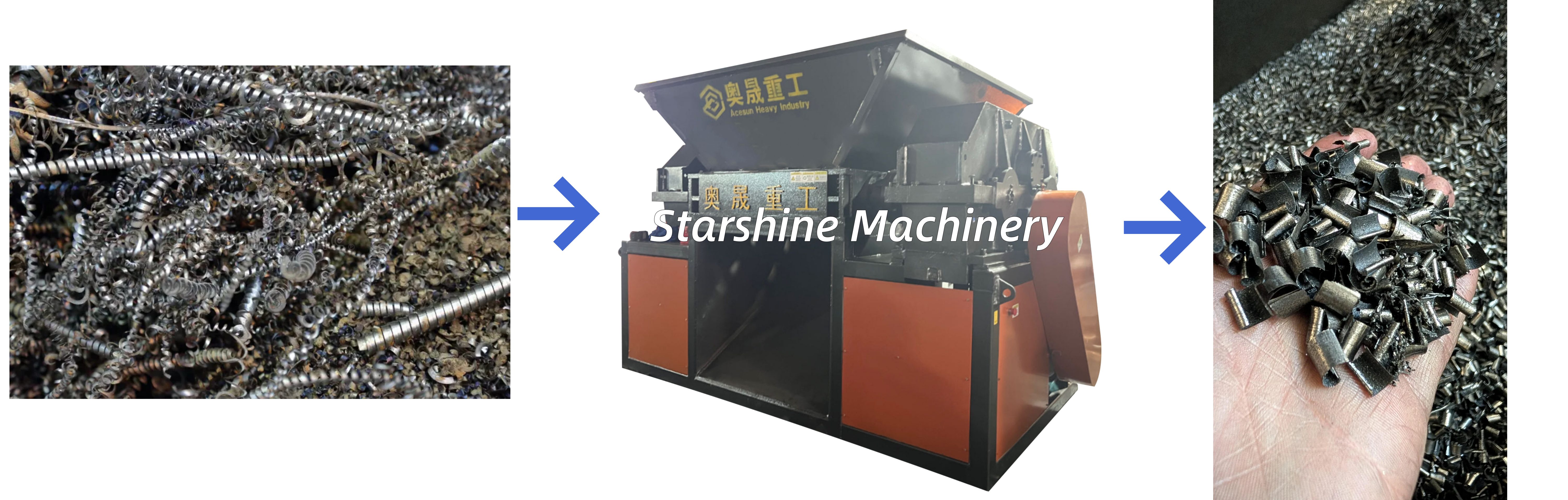 iron shavings shredding machine