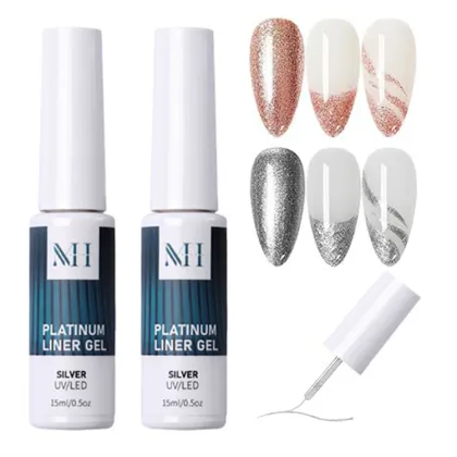 Colorful Reflective Platinum Diamond Gel Polish for Nail Art