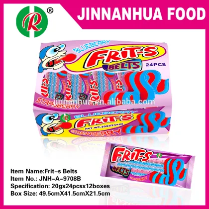 strawberry and blueberry frit-s belts candy