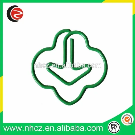 China factory fancy shaped stationery clips for promotion
