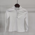 Flicka White Equestrian Performance Shirts