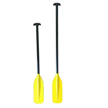 Yellow PVC Boat Paddle Oar Blades with Aluminum Shaft