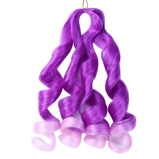 Hot sell  Synthetic deep hair bulk crochet curl  braids 150g spiral curly hair