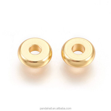 PandaHall 6mm 304 Stainless Steel Flat Round Golden Spacer Beads: Jewelry Making Supplies