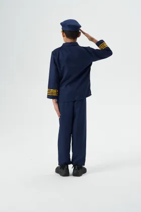 Boloparty Kids Halloween Cosplay Costumes - Children Pilot Airline Costumes