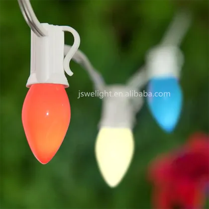 C7 Colored Incandescent Bulbs for Christmas Lights