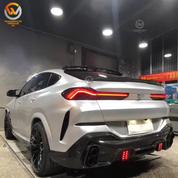 2021 LD Style Carbon Fiber Body Kit for BMW X6 G06 - Front Splitter, Side Skirts, Rear Diffuser, Trunk Spoiler