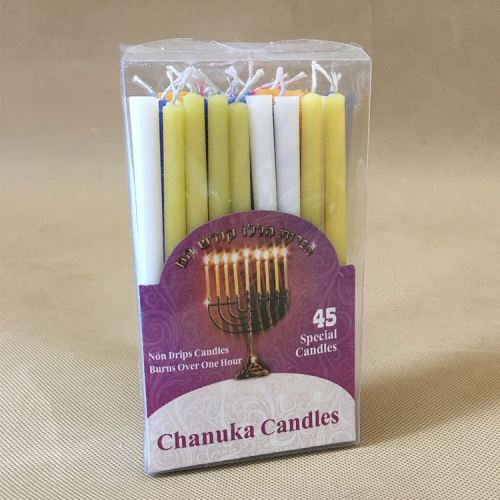 Multi-Colour Chanukah Paraffin Wax Candles