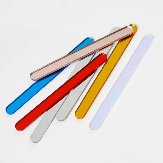 DIY Healthy Snacks: Acrylic Cake Popsicle Sticks, Reusable Mirrored Mini Ice Cream Sticks for Parties and Festivals