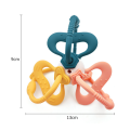 Los bebés sonajeros sensorial de silicona de la dentición de la peinado.