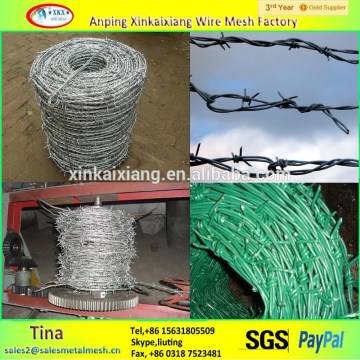 export galvanized barbed wire manufacturer hot dipped galvanized barb wire