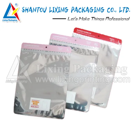 LIXING PACKAGING underwear cloth t shirt packaging bag