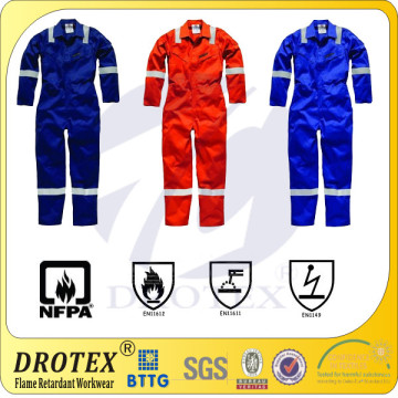 Welding flame resistant and anti-static coveralls