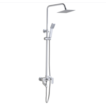 Economic Classic Chromed bathroom single lever bath rain shower faucet set with handheld shower