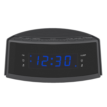 Venta caliente Doble alarma Snooze Pantalla LED grande Radio digital Reloj despertador parlante con radio FM