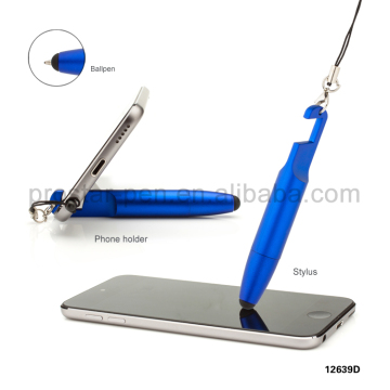 2015 4 in 1 multi mini screen touch dust plug phone holder plastic stylus pen