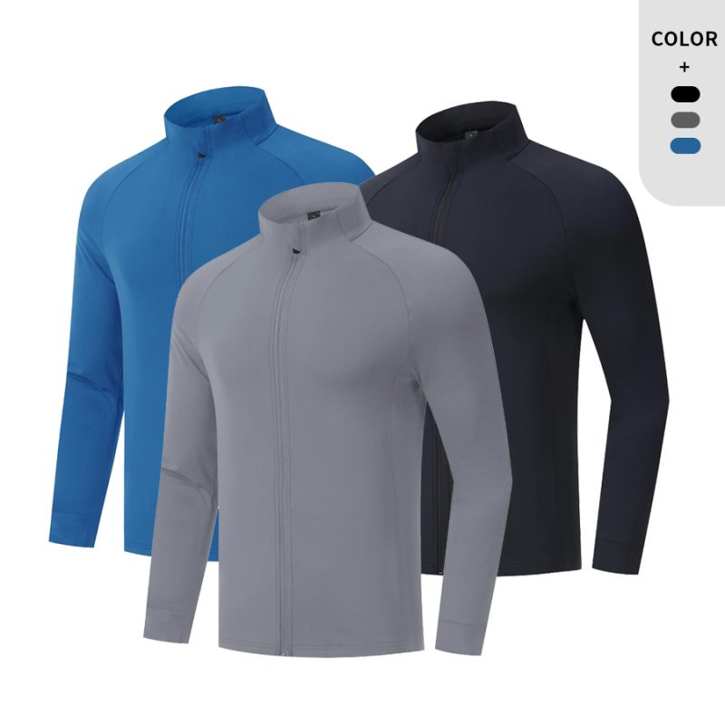 Gym Zipper Running Training Jacket for Men