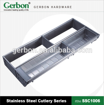stainless steel kitchen drawer cutlery tray