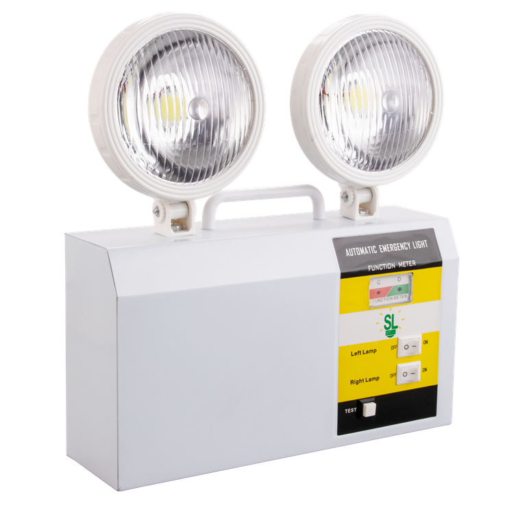 Emergency Twin Heads Lanterns With Li-ion Battery Backup