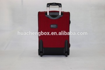 red polyester suitcase strong suitcase trolley luggage